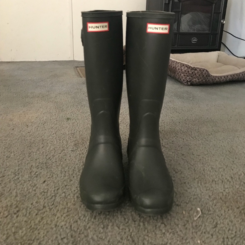 Dark Green Hunter Rain Boots